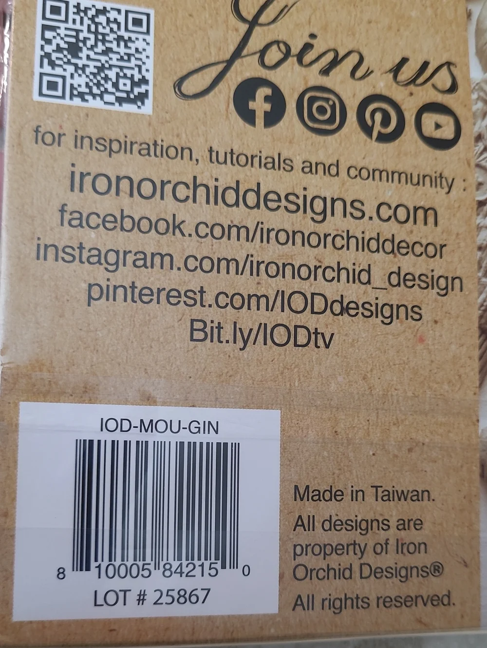 NEW IOD Iron Orchid Designs Mould Ginger & Spice Silicone Micro-Rim Measure Mark